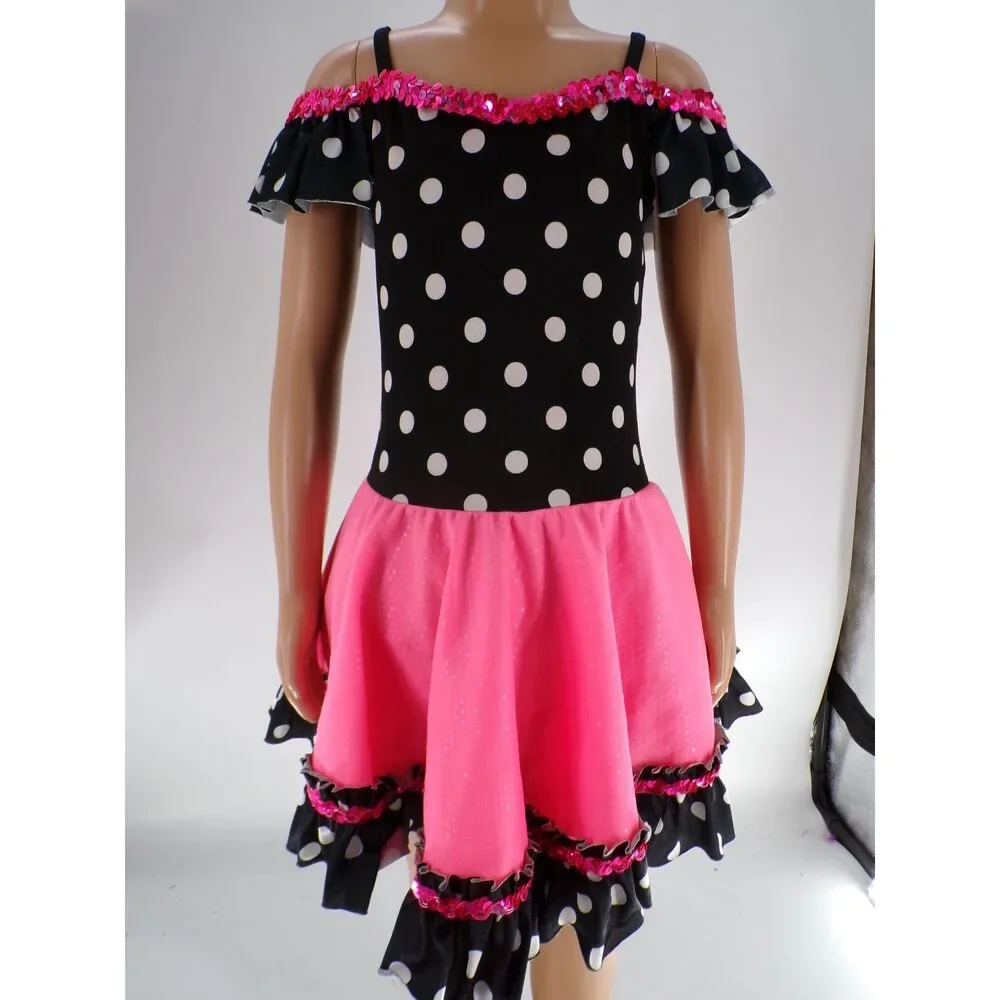 Pre-Owned Dance Costume Curtain Call E090 Small Child Pink Jazz